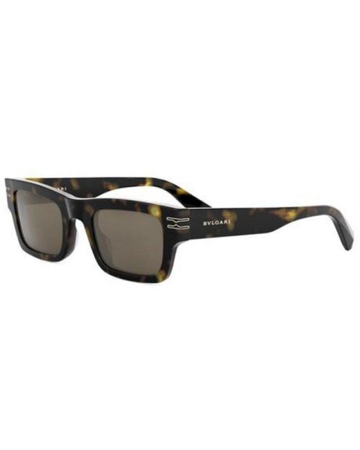 BVLGARI Brown Bulgari Rectangular Frame Sunglasses