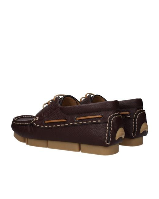 Fendi Brown Deck Lace-Ups Loafers for men