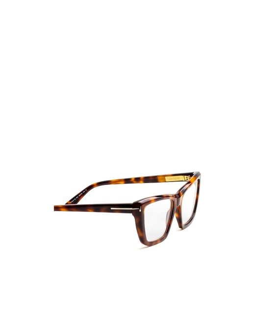 Tom Ford White Eyewear Cat Eye Frame Glasses for men