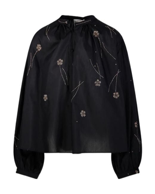 Forte_forte Black Long-Sleeved Shirt