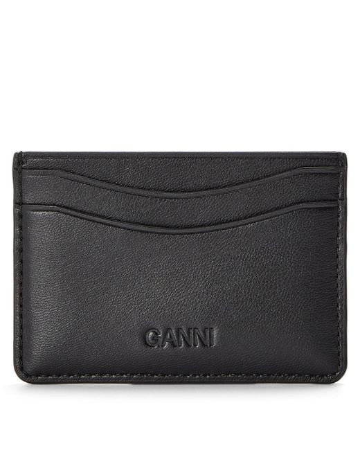 Ganni White Printed Card Holder