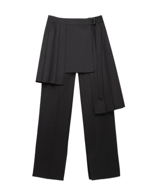 Juun.J Gray Double Layered Casual Pants