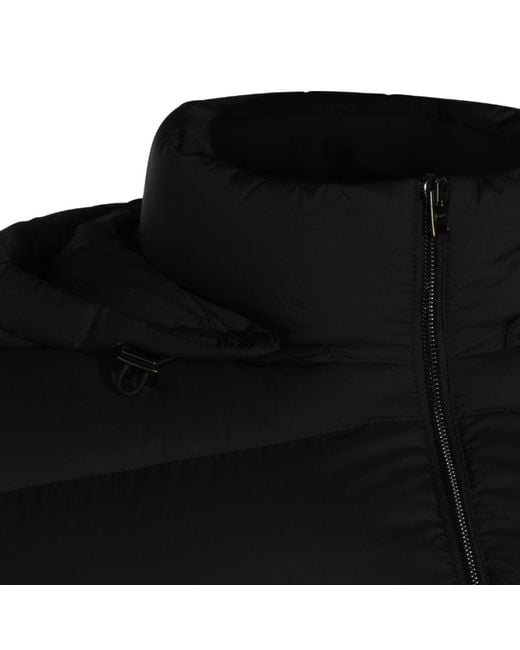 Herno Black High-Neck Down Blazer for men