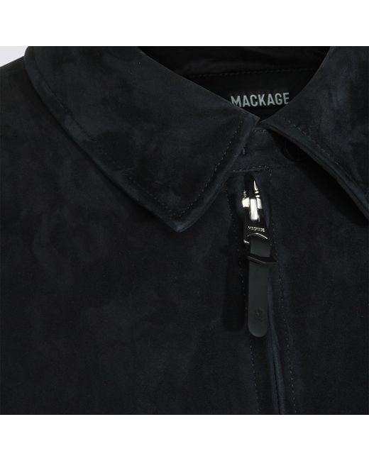 Mackage Black Giovanni Zip Front Jacket for men