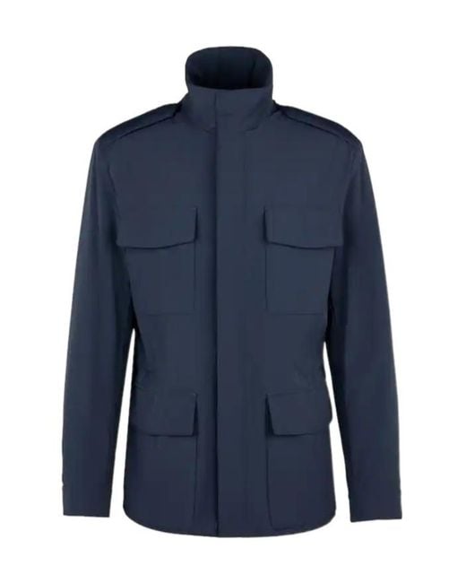 Tod's Blue Long-Sleeved Jacket for men