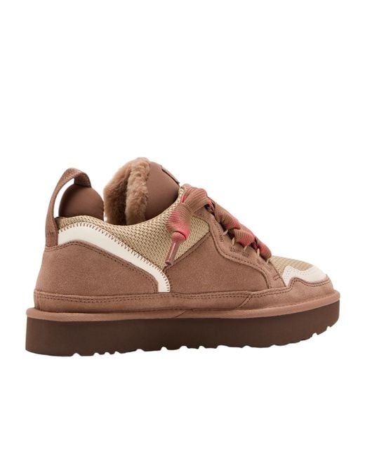 Ugg Brown Lowmel Lace-Up Sneakers