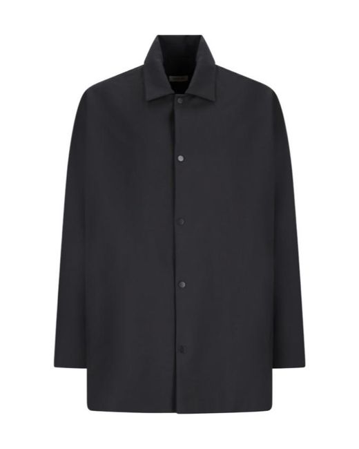 Fear Of God Blue Technical Buttoned Coaches Jacket