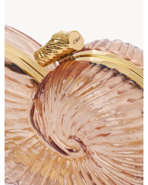 Chloé Pink Chloé Sea Treasures Shell Clutch Bag