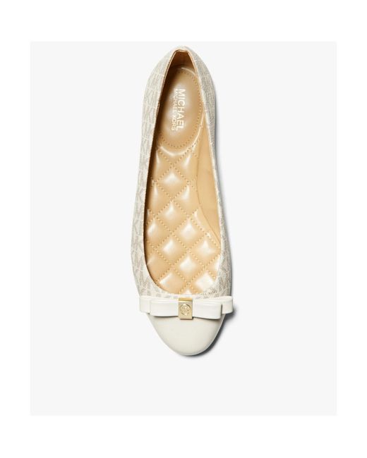 slim fit dress slacks Michael Kors Women's Catelyn Lace Up Nappa PU Sneakers Opt/Gold 49S9CAFS3L main image 1