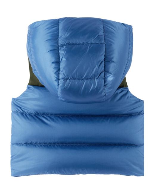 Moncler Blue Oust Logo Patch Down Jacket