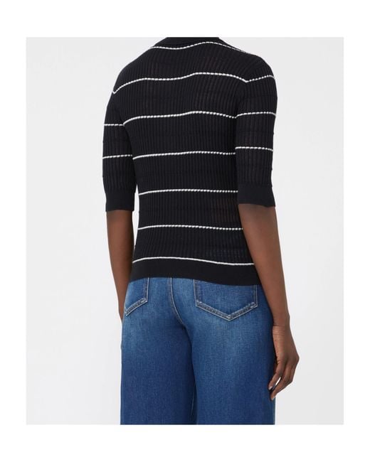 Max Mara Black Studio Gallo Knitted Polo Shirt