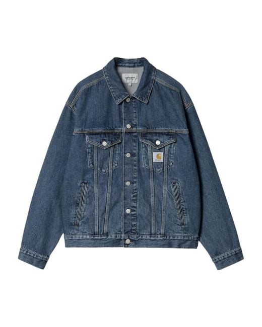 Carhartt Blue Helston Denim Jacket for men