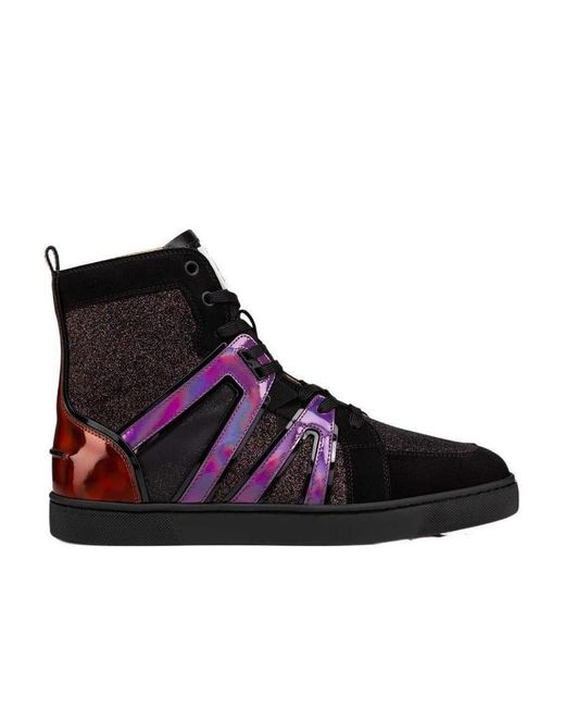 Christian Louboutin Brown Vida Top Lace-Up Casual Sneakers for men