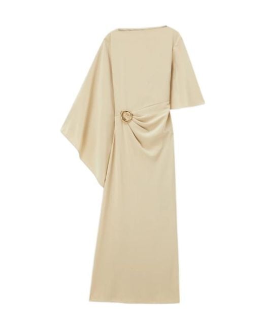 Joseph Natural Joya Ring-Detail Maxi Dress