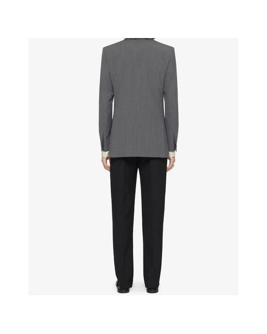 Givenchy Gray 2G Clip Slim-Fit Jacket for men
