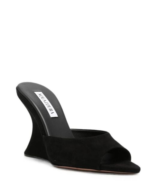 Aquazzura Black Bisous Sandals