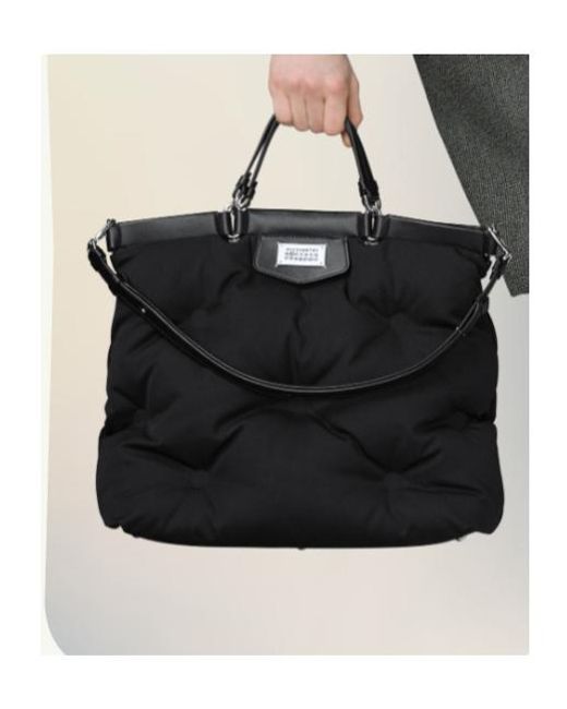 Maison Margiela Black Glam Slam Quilted Tote Bag