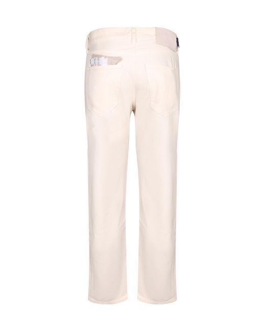 Jacob Cohen White Straight-Leg Jeans for men