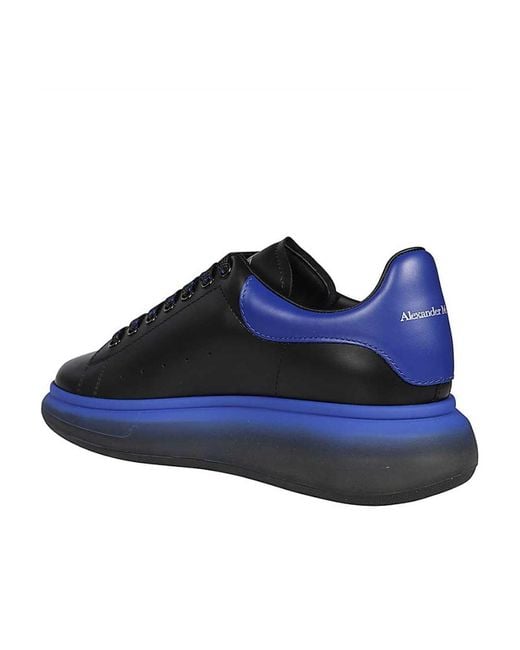 McQueen Blue Leather Sneakers for men