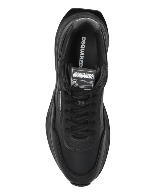 DSquared² Black Sprinter Low-Top Sneakers for men