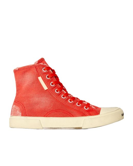 Balenciaga Red Paris High Tops for men