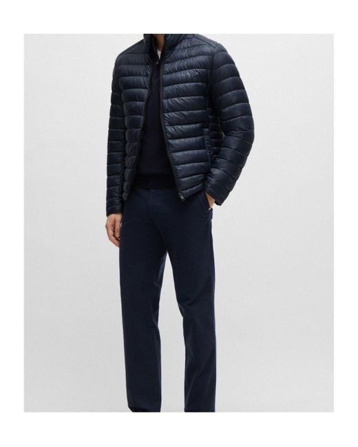Boss Blue Boss Water-Repellent Padded Jacket for men