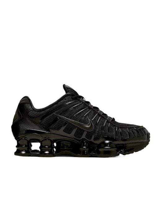 Nike Black Shox Tl Lace-Up Sneakers for men