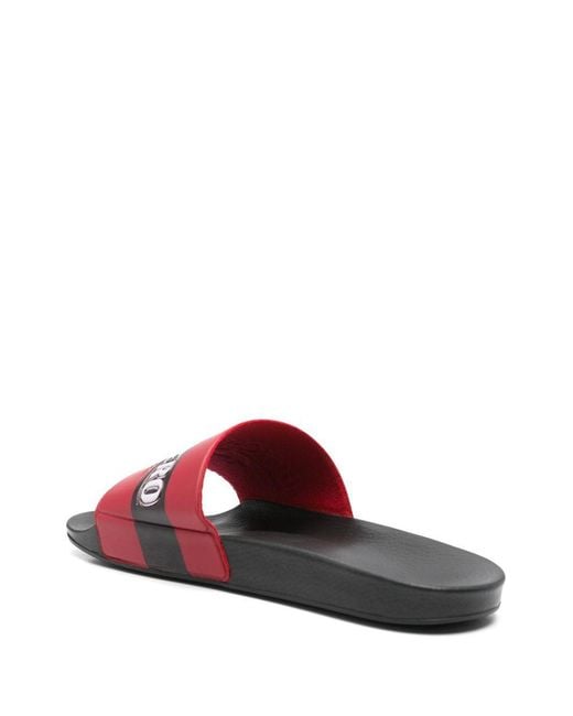 Martine Rose Red Local Hero Slippers for men