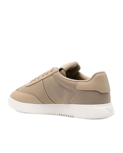 Emporio Armani Natural Logo-Detail Sneakers for men