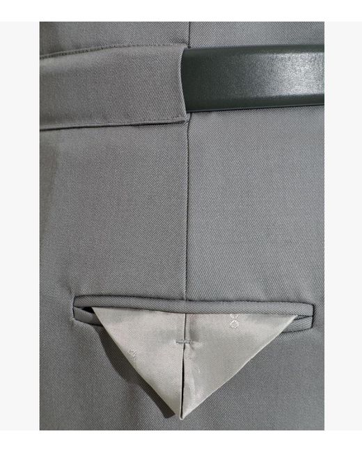 The Attico Gray Pleated Casual Pants