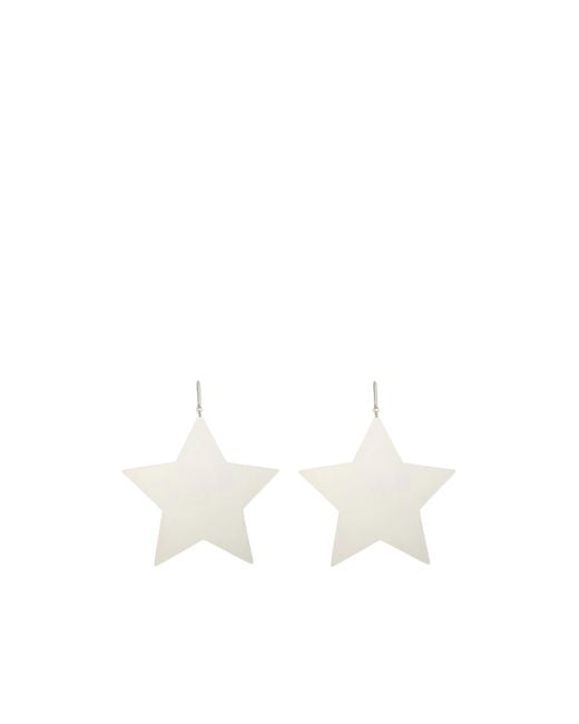 Isabel Marant White Metal Earrings