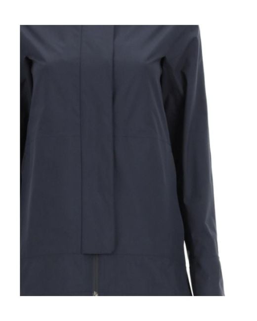 Herno Blue Hooded Rain Jacket