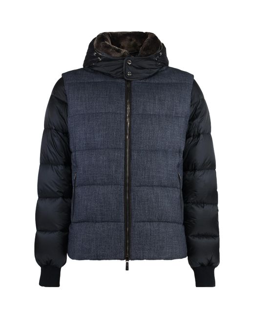 Moorer Blue Celik Jacket for men
