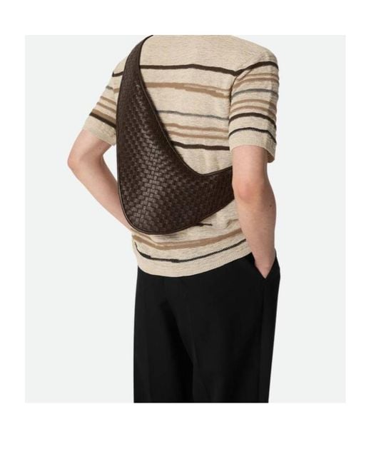 Bottega Veneta White Veneto Sling Bag for men