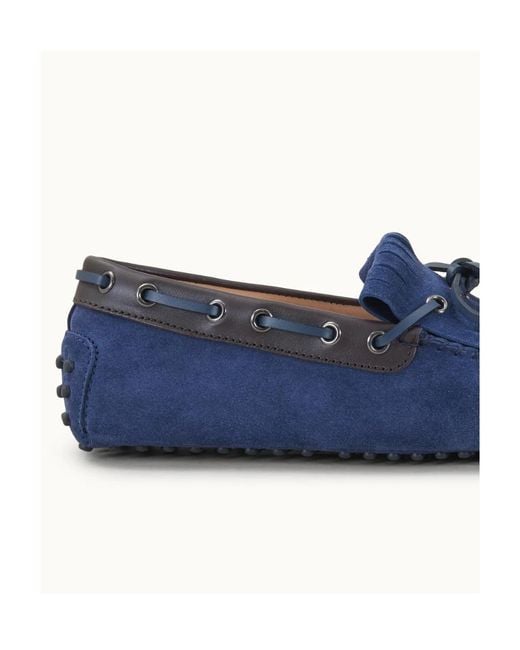 Tod's Blue Logo Details Business Casual Shoes for men