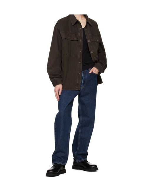 Agolde Blue Five-Pocket Denim Trousers for men