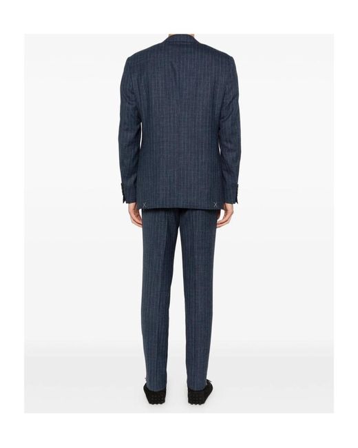 Canali Blue Striped Suit for men