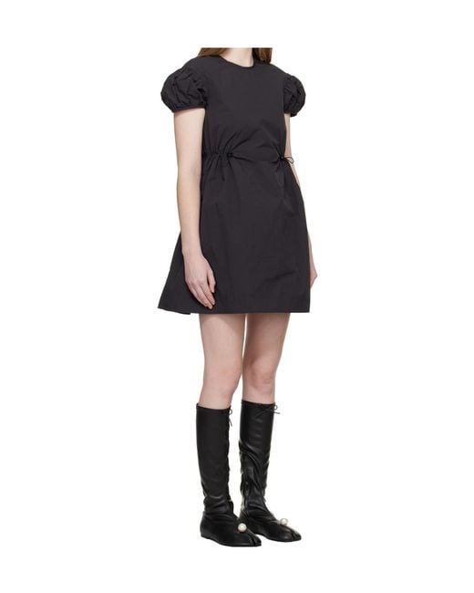 CECILIE BAHNSEN Black Cbcarla Round Neck Mini Dress