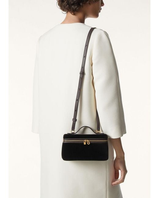 Loro Piana Black Extra Pocket L19 Shoulder Bag