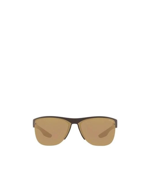 Prada Linea Rossa Natural Logo Sunglasses for men