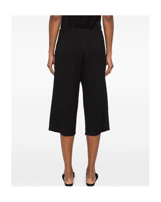 The Row Black Elastic Waist Shorts