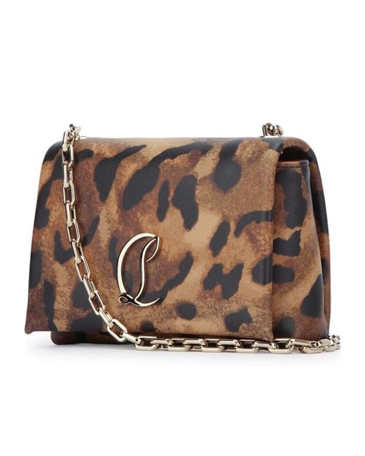 Christian Louboutin Brown Loubi54 Logo Plaque Clutch Bag
