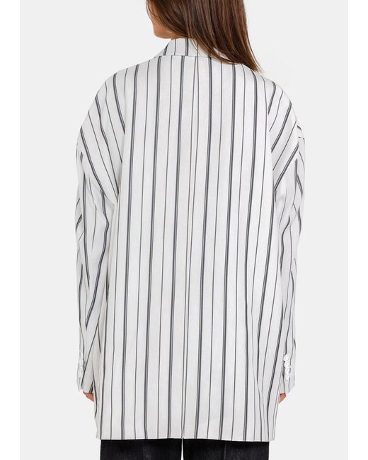 we11done White Striped Detail Casual Jacket