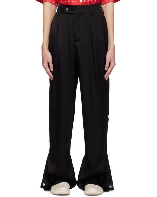 Amiri Black Straight-Leg Trousers for men
