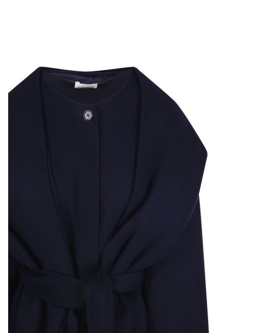 P.A.R.O.S.H. Blue P.A.R.O..H. Leak Belted Coat