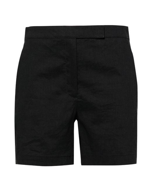 Theory Black Tailored Short Shorts