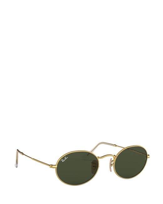 Ray-Ban Green Oval Frame Sunglasses