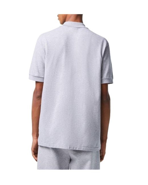 Lacoste Gray Classic Short Sleeve Polo Shirt for men