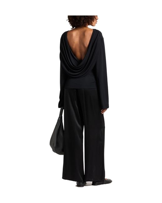 Jacquemus Black Solid-Color Long-Sleeve Top