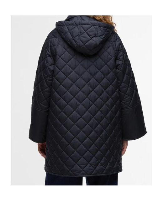 Barbour Blue Long-Sleeved Cotton-Padded Jacket